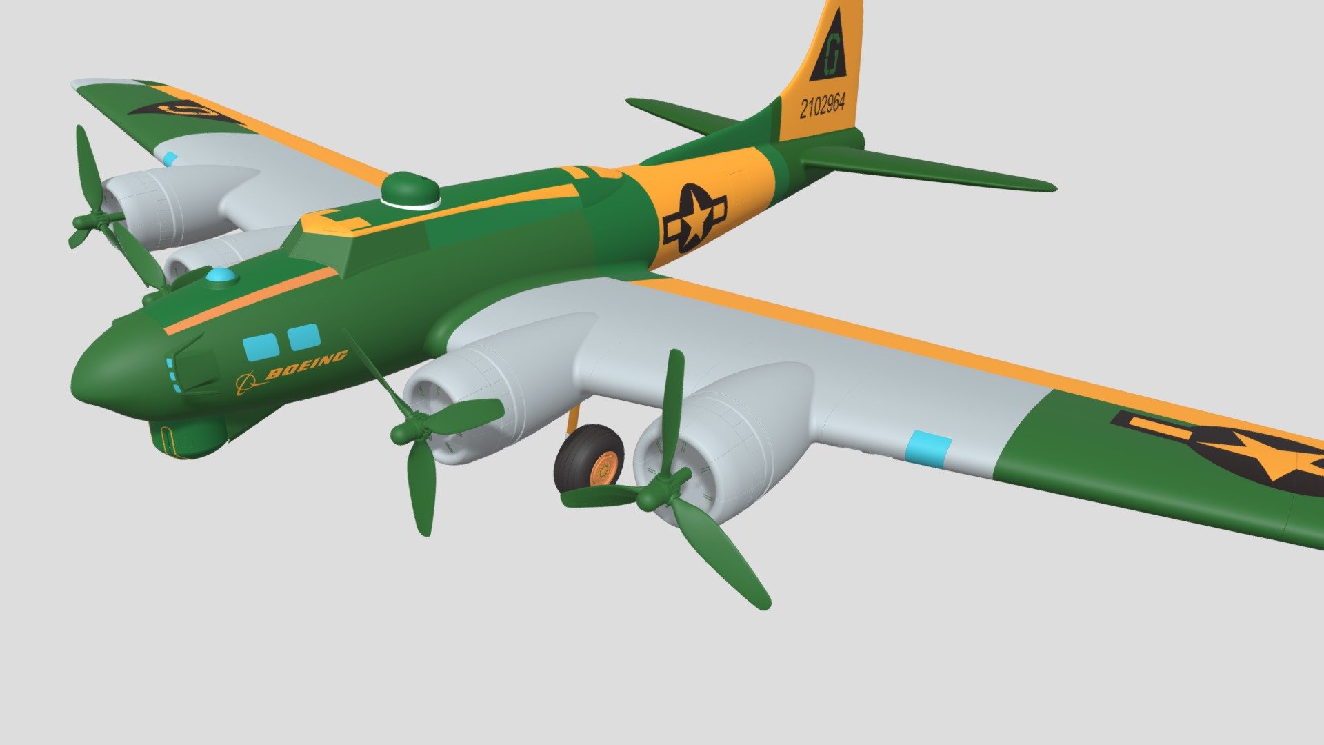 tengo mucha limitacion para hacer esto en 3dmax - Boeing B17 - Download Free 3D model by liebherr996litronic 3d model