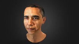 Barack Obama face, obama, american, president, eyes, head, celebrity, barack, sclupture, zbrush-sculpt, human-anatomy, barak, substancepainter, maya, game, blender, gameasset, human