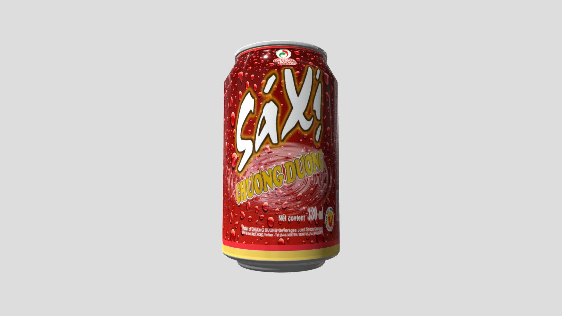 My childhood drink ; ) Saxi is from a local brewery company but can not compete the global brands 3d model