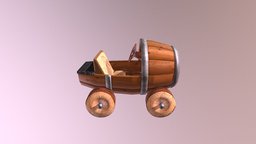 Barril barrel, coche, barril, donkeykong, mariobros, tronco, mariokart8, car, wood