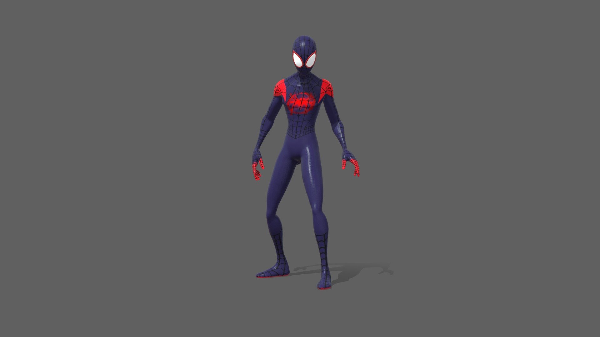 This is my take of Spiderman Miles Morales from the movie Into The Spiderverse - Spiderman Miles Morales - 3D model by Soliaris 3d model
