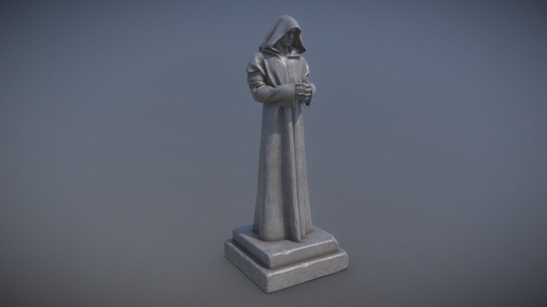 Robed Statue 3D model - Robed Statue - Buy Royalty Free 3D model by captainapoc 3d model