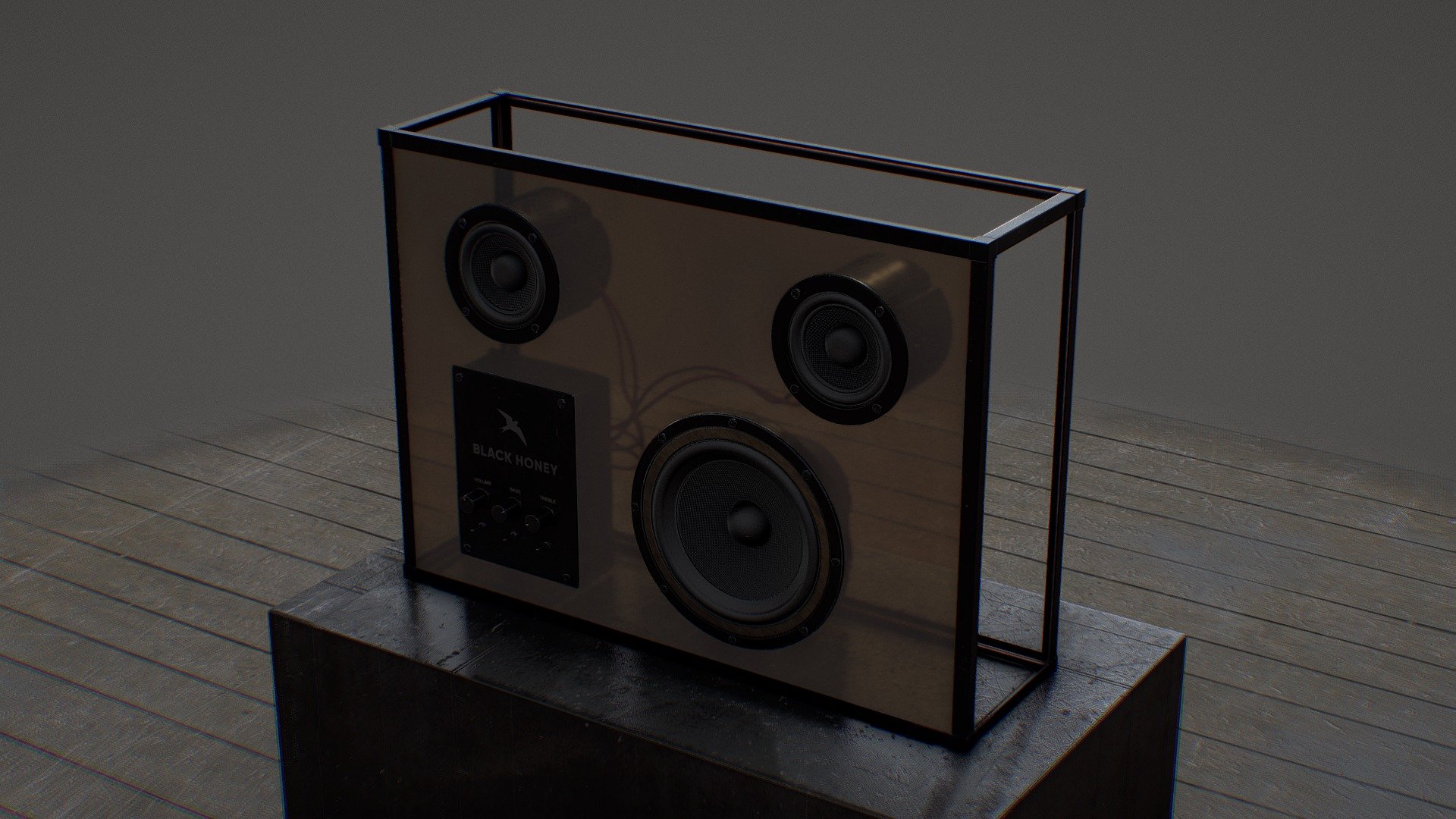 Modern Speaker 1
https://sketchfab.com/3d-models/modern-speaker-40e90412825546f29579a4f0dd602453

Drag and Drop and you are good to go. 4k Textures.

Separate texture for each object. .obj, .fbx and *.blend included in the aditional final. Low and high poly version. The files are properly organized and ready for export and re-bake if you want to make a change.Also a light rig is included to show the model. I can also provide the Substance Painter File and bigger textures if needed.

Check my profile for free models https://sketchfab.com/re1monsen If you enjoy my work please consider supporting me I have many affordable models in the shop.

Feel free to contact me. I’d love yo hear from you.

Thanks! - Modern Speaker 2 - Buy Royalty Free 3D model by re1monsen 3d model