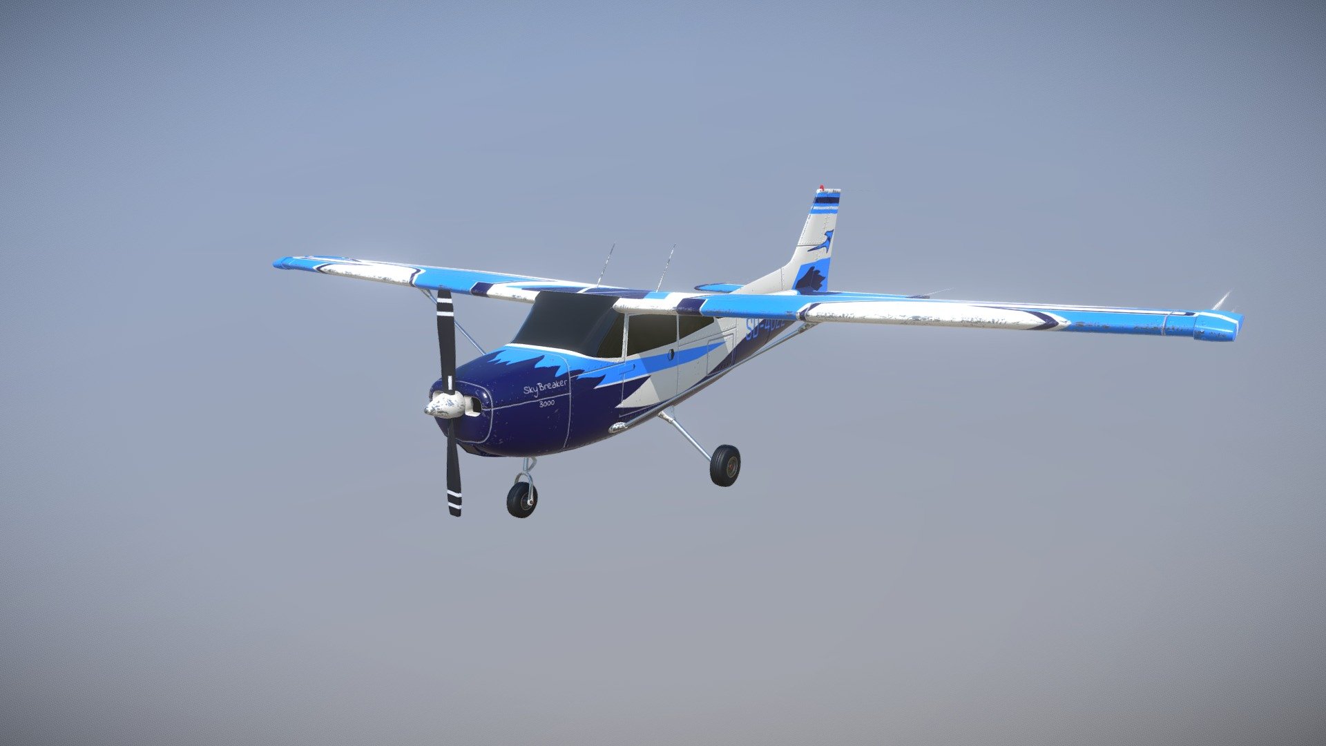 Hello there. This is my latest model  of aircraft I made during participating in &ldquo;Incubator of games