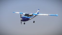 Cessna aircraft airplane, aircraft, cessna, pbr, plane, animation, animated