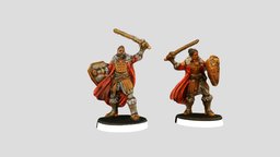 Female & Male Guardian Knights quest, hero, silver, guardian, fur, cape, mane, female_knight, heroquest, female, sword, male, shield, knight, gold, hero_quest, fur_topped_boots, guardian_knight, lion_coat_of_arms, commander_of_the_guardian_knights, male_knight, fur_mane