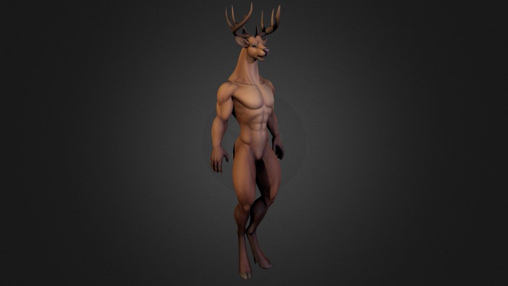 A rough WIP of a SecondLife project I'm tinkering on.
Handpainted texture, rough normalmap from a highpoly sculpt - the workflow seems a bit wonky at the moment, I probably ought to do the normals later on in the process.

Can be found under the Orange Nova brand in-world - Dvalinn Deer - WIP - 3D model by Kampfisken 3d model