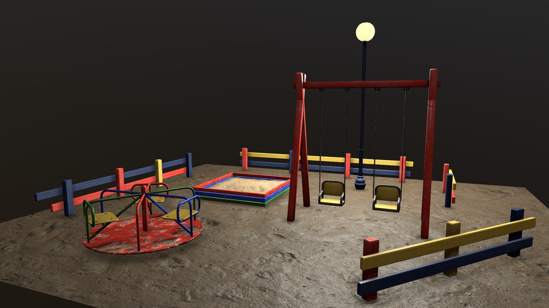 Playground - Download Free 3D model by Tetiana_Andronova (@prudence) 3d model