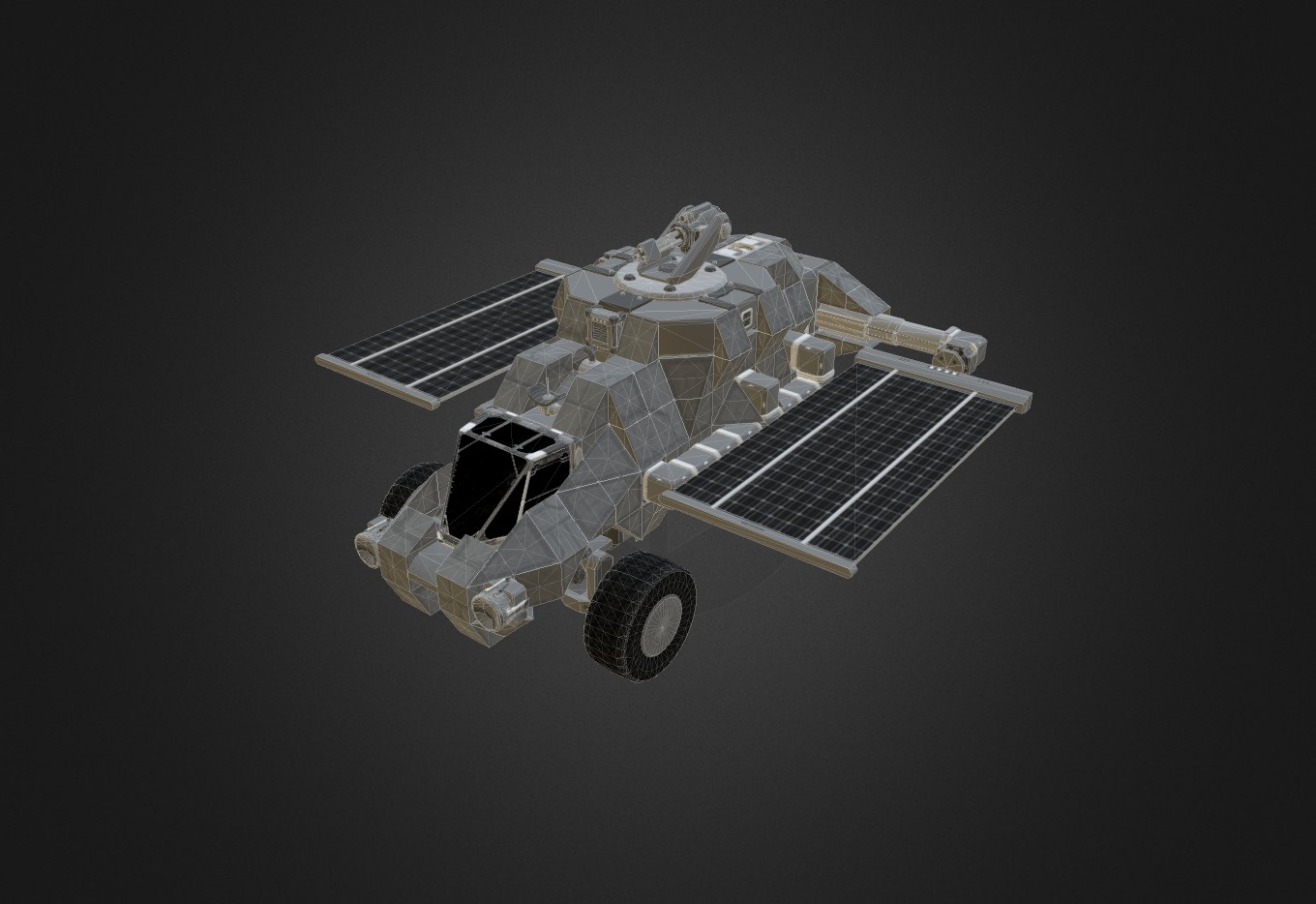 Solar- Scout Rover (Extended) - 3D model by sevensins 3d model