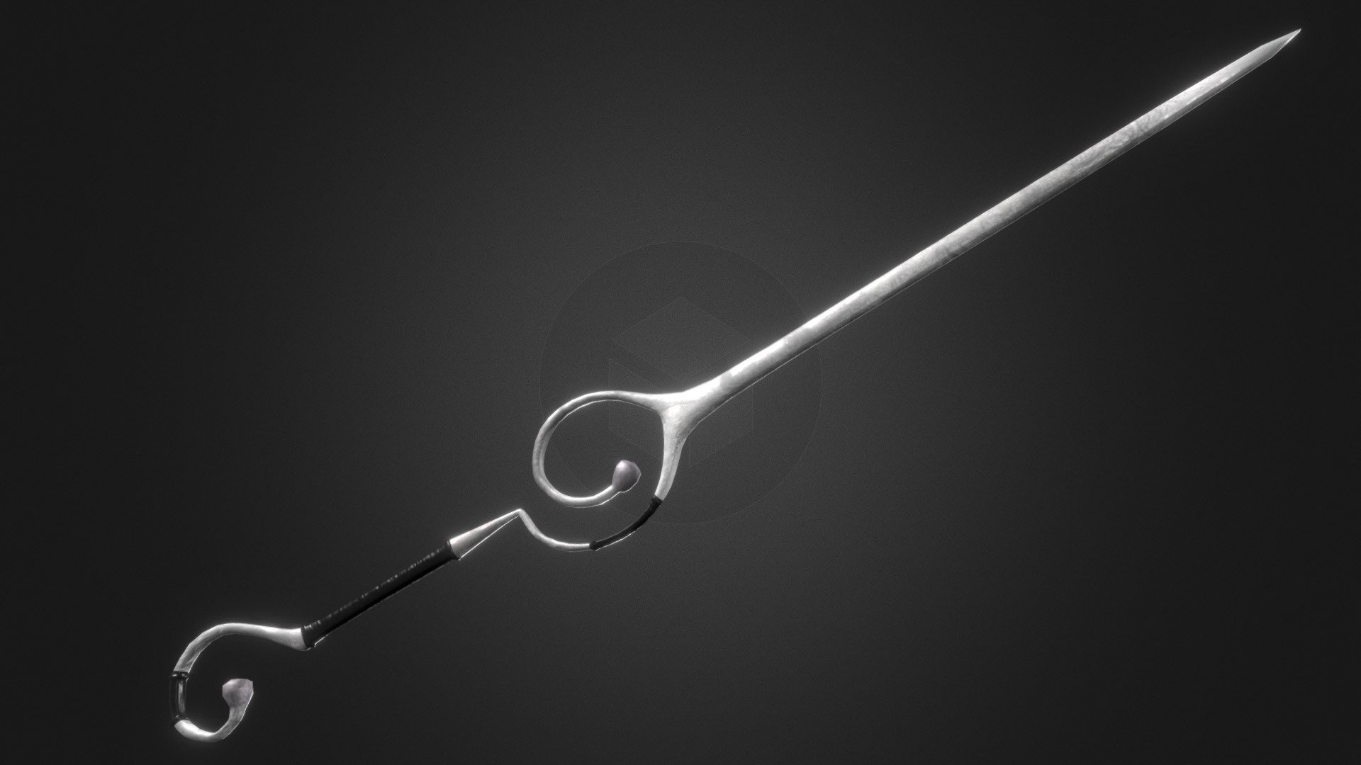 Light wand made for personal project. It is shaped as a G Key joined with a F Key 3d model