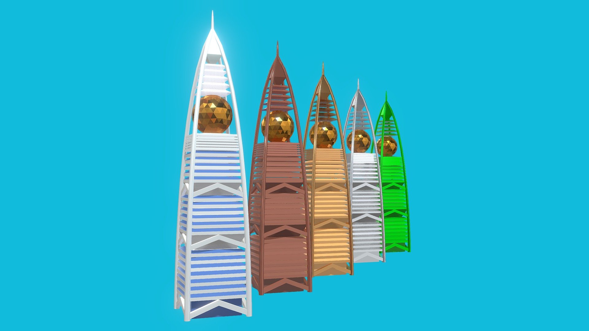 Buildings Tower Low Poly stylized, futurist, Street stuff Expainer Video Motion Graphics Assists Saudi Arabia Riyadh Al Faisaliyah Tower Landmark
برج الفيصلية، الرياض
موشن جرافيك - Al Faisaliyah Tower Landmark - 3D model by Osama Nehad (@osamanihadofficial) 3d model