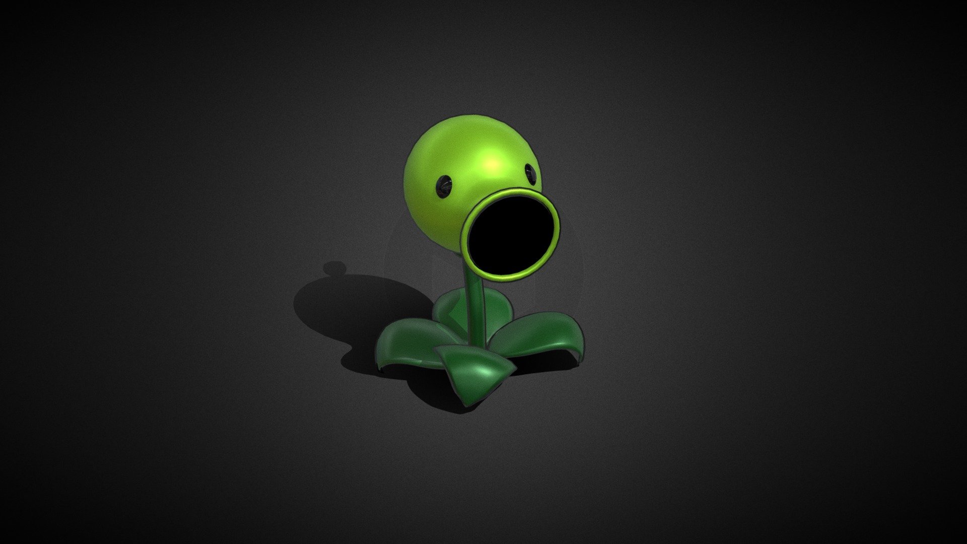 Peashooter (Plants vs. Zombies) - Download Free 3D model by KillerBear 3d model