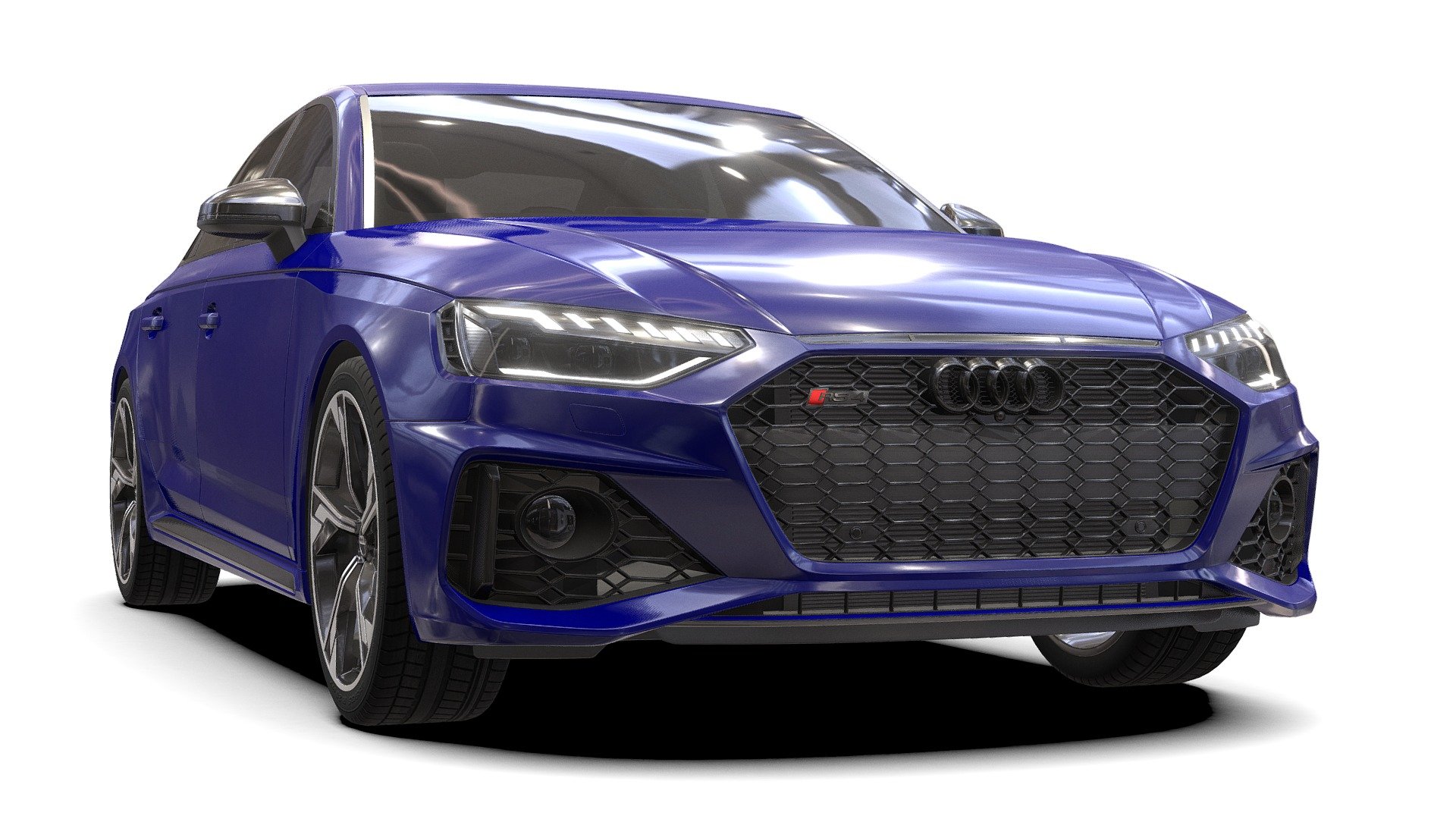 Audi RS4 Sedan 2020 - 3D model by autoactiva 3d model