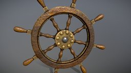 Pirate Ship Helm wheel, helm, blackboard, pirate, estesart, jordenestesart