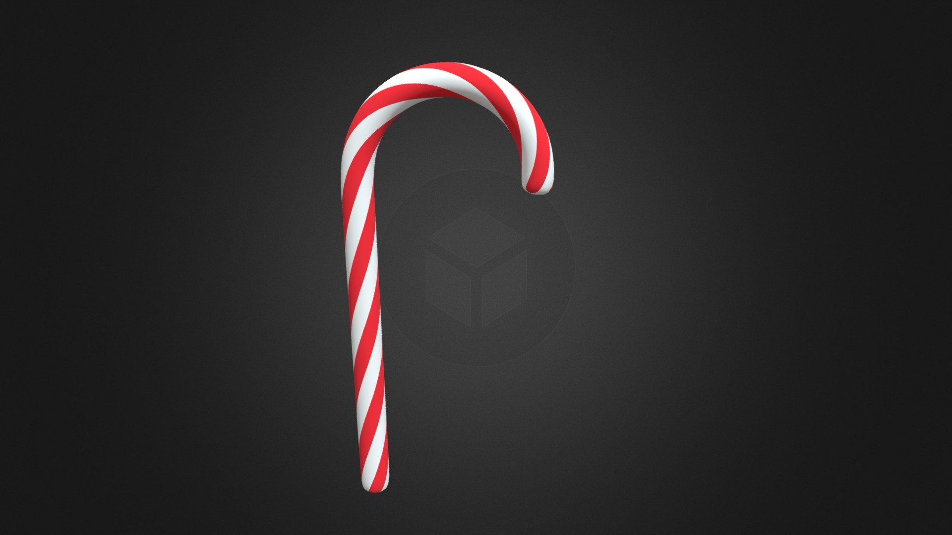 Christmas lollipop candy low-poly game-ready with PBR - Christmas lollipop candy low-poly game-ready - 3D model by vladaoppo 3d model