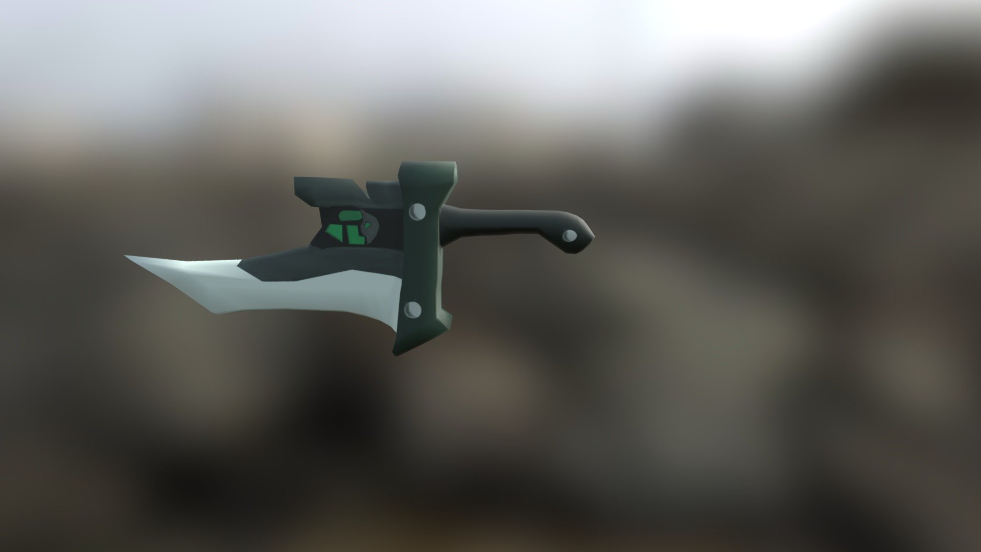 A low poly riven sword from League of Legends. Modelled in Autodesk Maya and painted in Adobe Photoshop 3d model