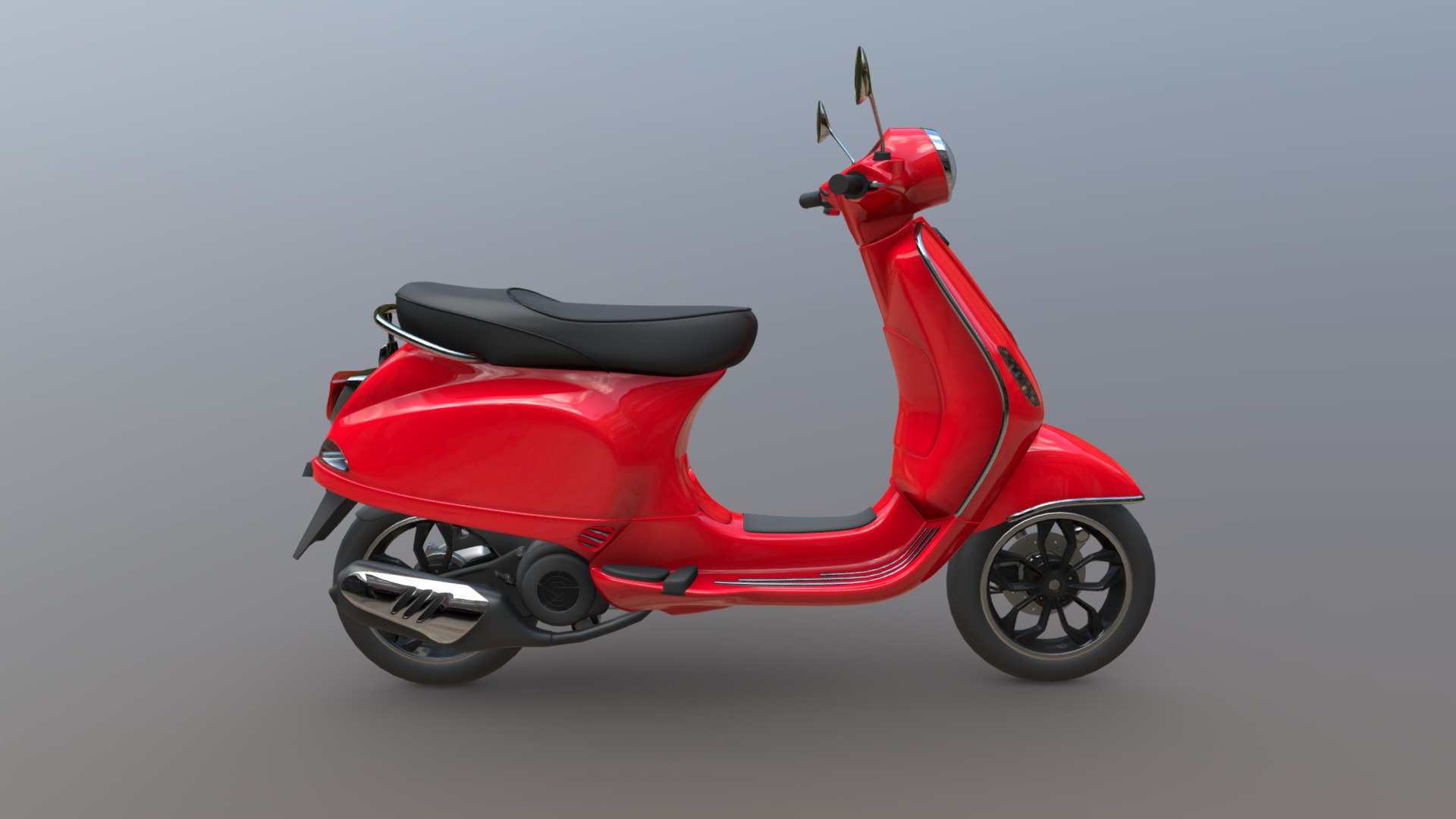 Piaggio Vespa LX 125 (2012) motorcycle from italy.
Created in Blender3D 3.1.0 - Piaggio Vespa LX 125 - Buy Royalty Free 3D model by remtromol 3d model
