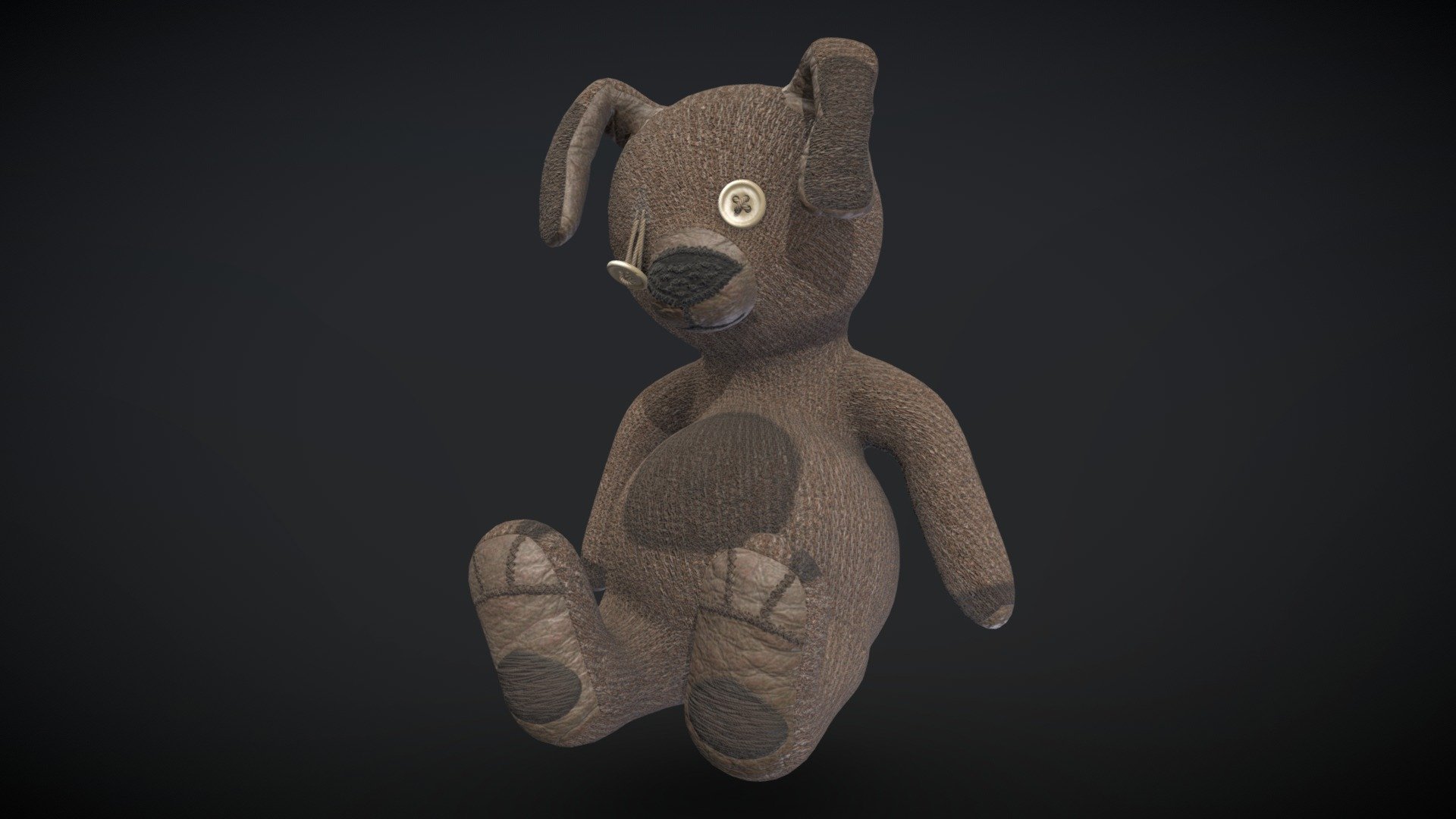 BunnyBear Plushie used but in good condition for decoration..  Blender file And FBX 2K textures - BunnyBear - Buy Royalty Free 3D model by Caxtor 3d model