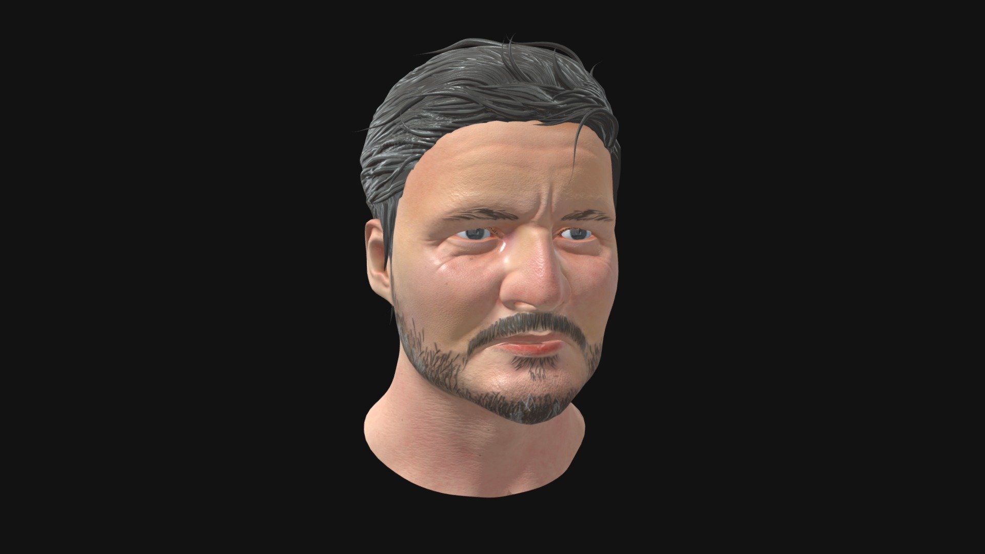 For the course Character Creation I made this sculpt of Pedro Pascal. We were asked to create a game-ready model out of our high poly sculpt and this is the final result. Sculpt was done in ZBrush and texturing was done in Substance Painter 3d model