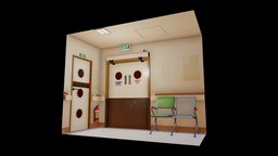 Hospital Corridor Diorama hospital, diorama, interior