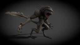 Alien monster rpg, creepy, mob, cave, scary, enemy, alien, blind, dungeons, game, creature, animation, monster, fantasy, horror