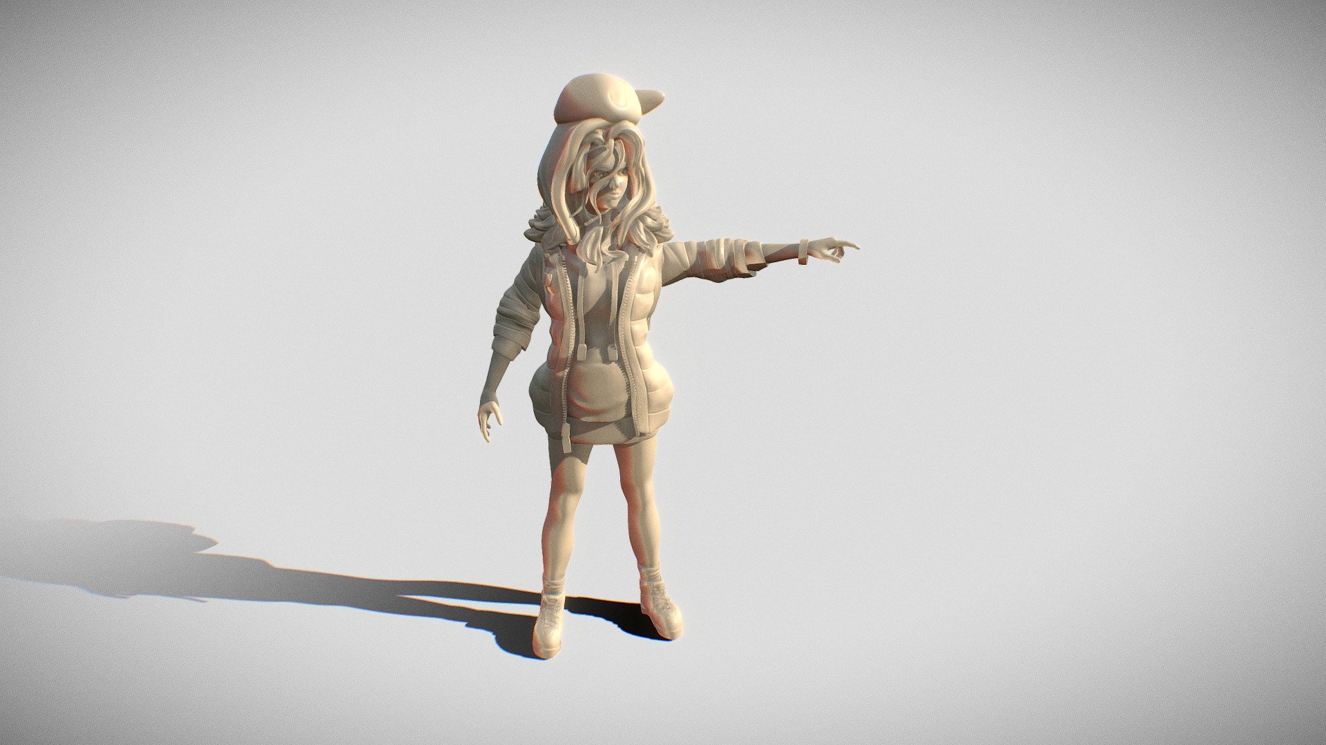 Main Female Character fir the game I am creating concepts for for my senior thesis - Maddy - 3D model by rivercull 3d model