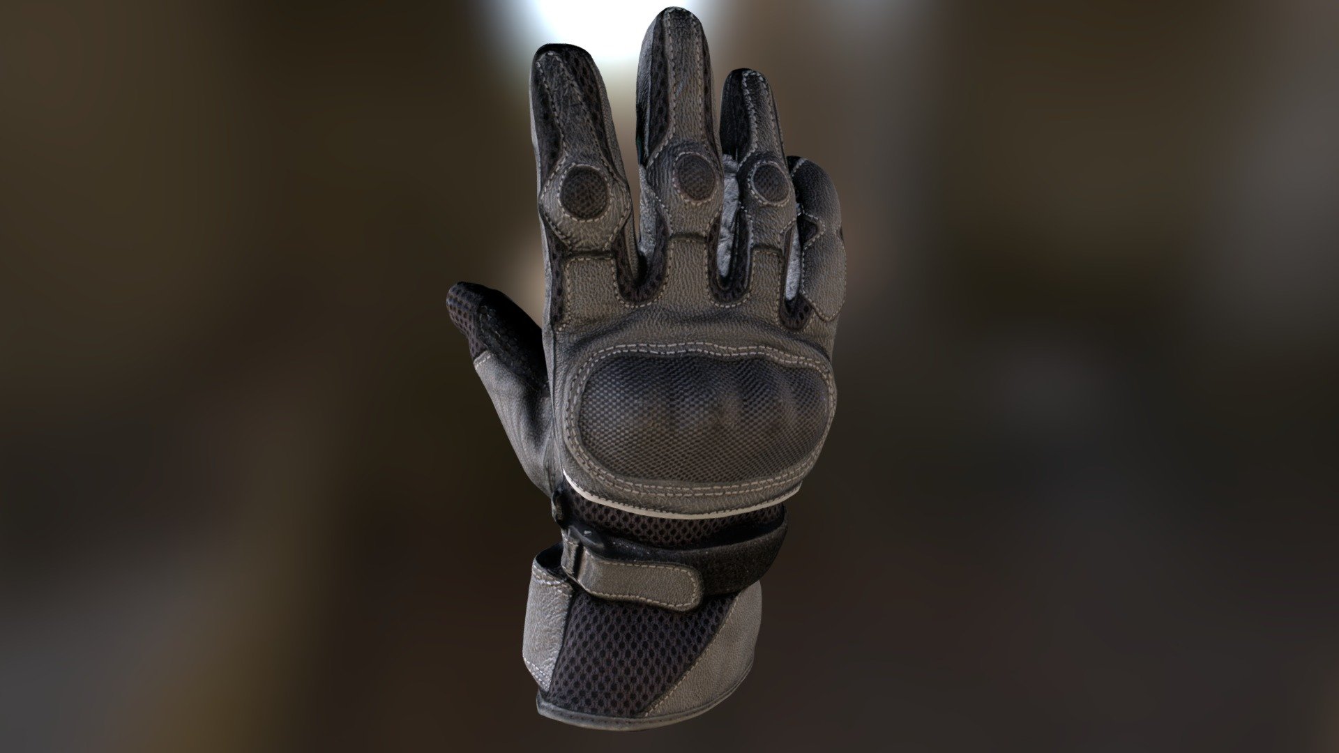 Motorbike glove scan. Texture lightning to fix 3d model