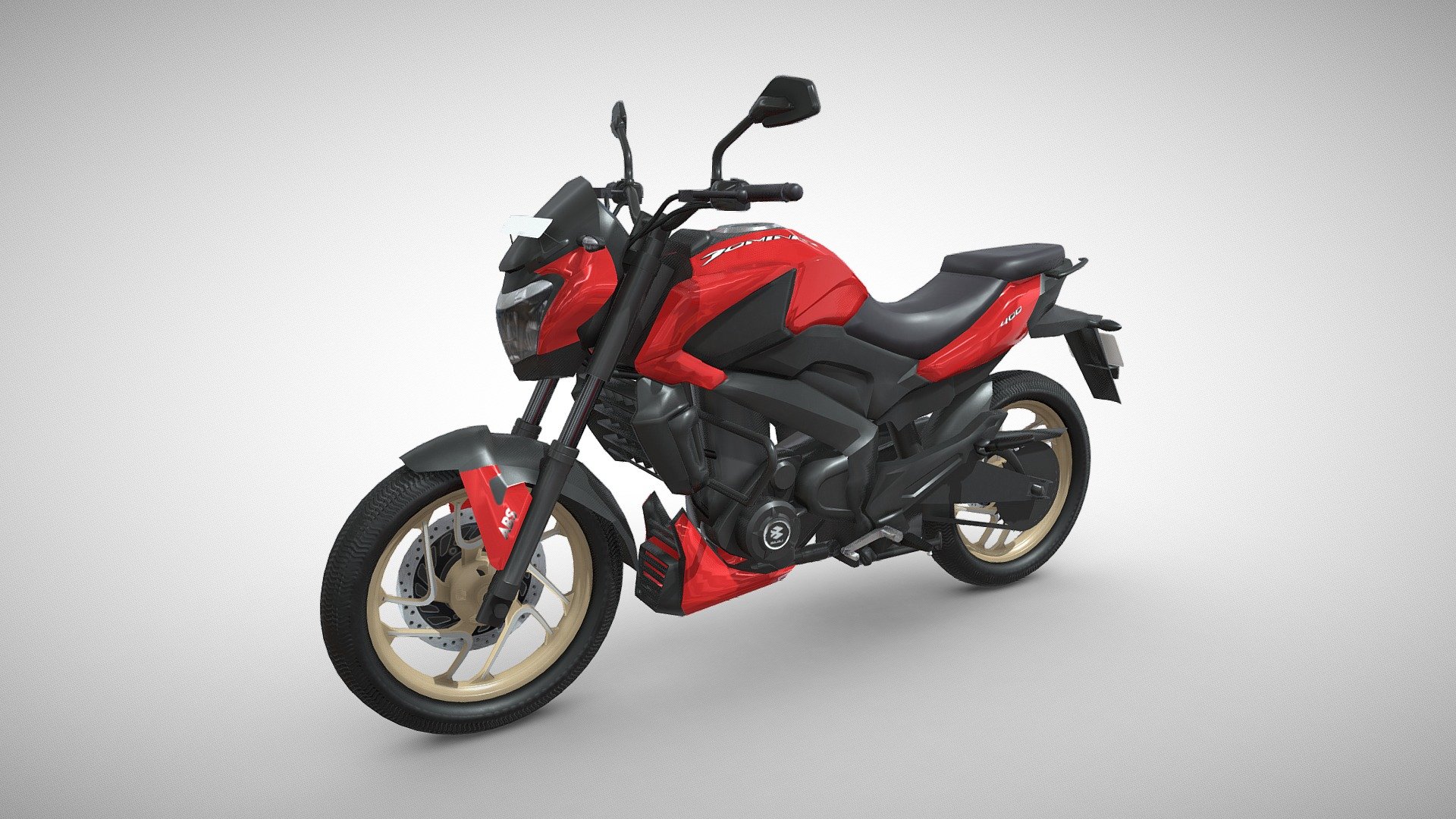 Introducing the Bajaj Dominar 400, a high-performance sports motorcycle that combines style and power. The 3D model features accurate representation of the bike, down to the smallest details. Whether you're a fan of motorcycles or just appreciate beautiful design, this model is a must-see. Get ready to admire the beauty and power of the Bajaj Dominar 400 in stunning 3D detail. Get ready to experience the thrill of the ride with this stunning 3D model 3d model