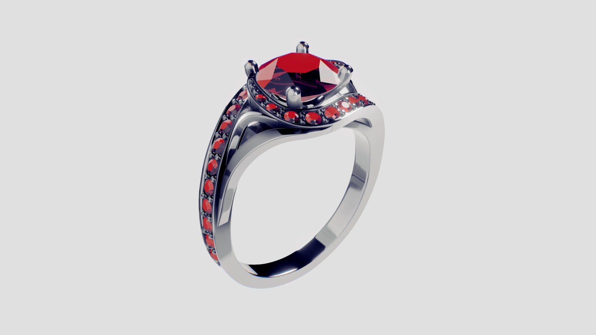 3D Visualization of a 3D Ring - Jewelry - Product Visualization - Ring - 3D model by Halo Renders (@HaloRenders) 3d model