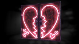 Heartbreaker Double Door rust, valentines, workshop