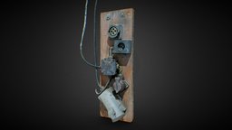 Electric Box 3D Scan gadget, switch, eletric, exterior, woodworking, rust, urban, rusty, network, used, dirty, eletronic, tool, cabinet, old, box, iron, meter, woodwork, cable, fuse, voltage, woodshop, architecture, photogrammetry, asset, game, 3dscan, home, technology, city, workshop, factory, interior, village, environment