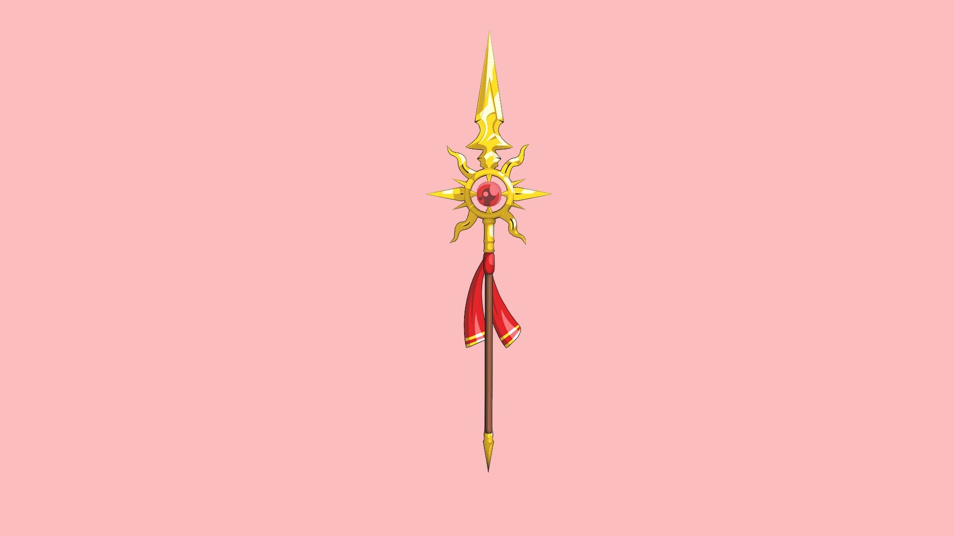 Sol Spear from the Epic Battle Fantasy Series - Sol Spear - Buy Royalty Free 3D model by darkevil802 3d model