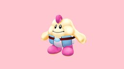 Mallow rpg, cute, polypaint, mallow, vertex-color, character, handpainted, super, mario