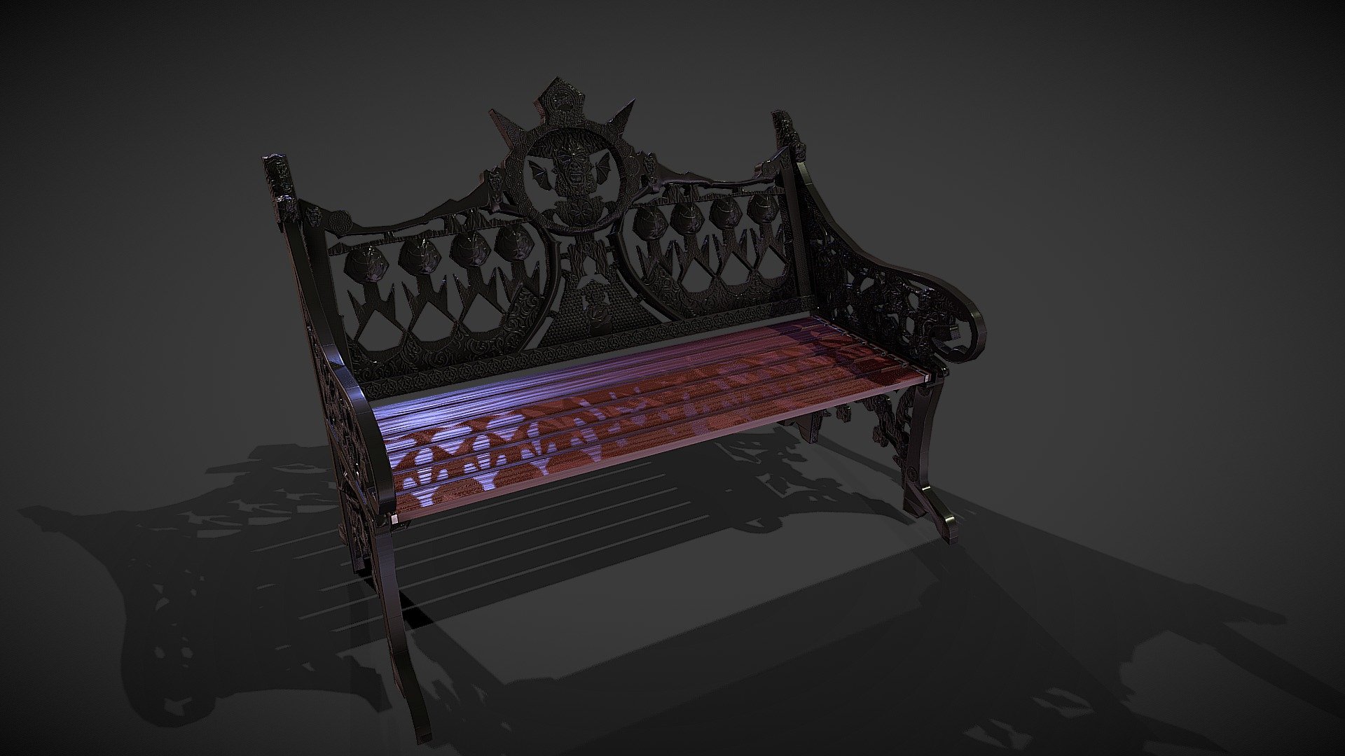 Vampire Bench - 3D model by sam.robinson.93 3d model