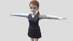 【Anime Character】Female010 (Discount/Unity 3D)