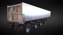 Manac 44FT 4 Axles Combo End Dump vehicledesign, trailer-truck, vehicle-machine, vehicle, car, semitrailer-semi-truck