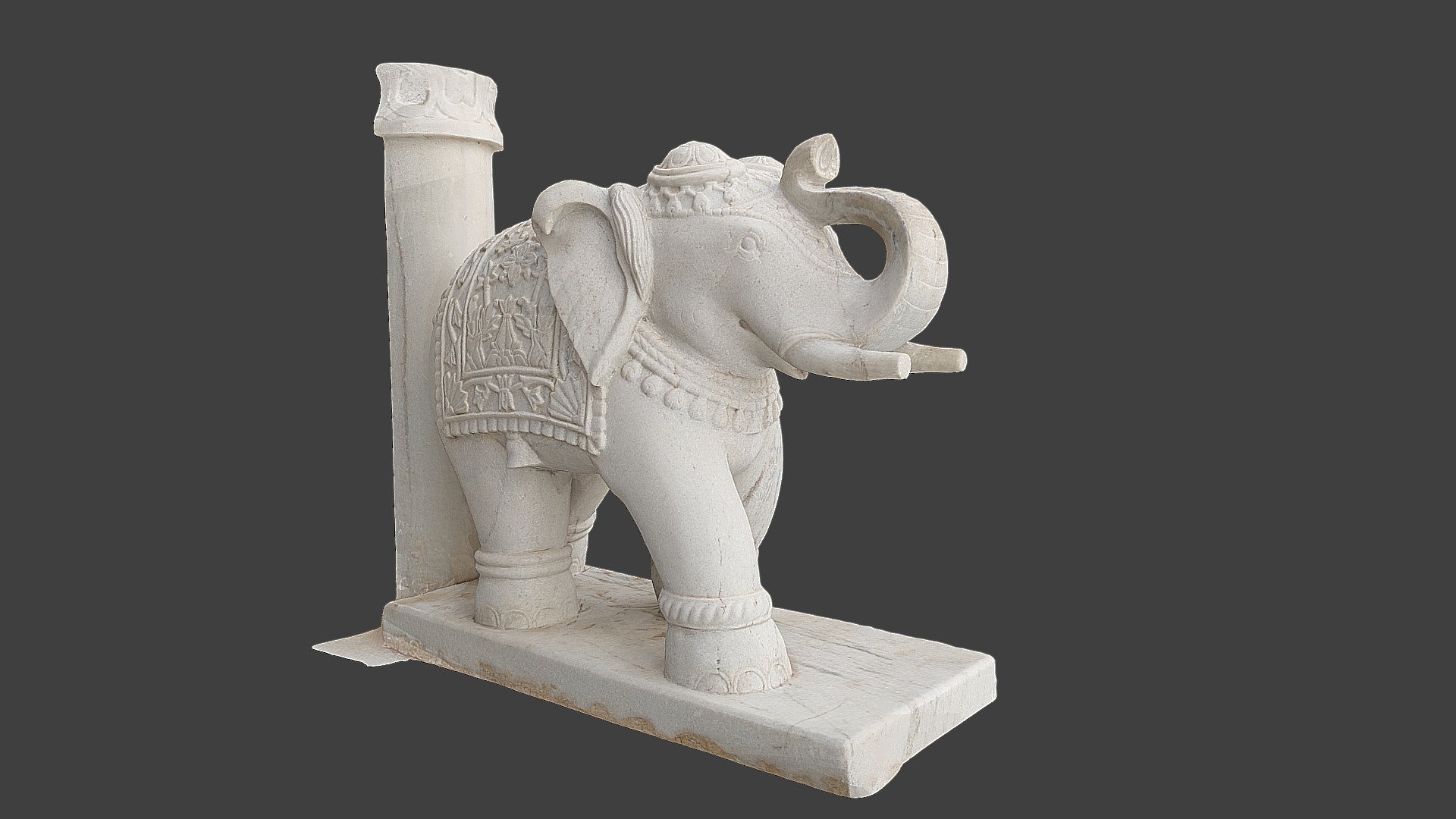 birur jain temple - BJT3 - 3D model by krishnaprasad 3d model