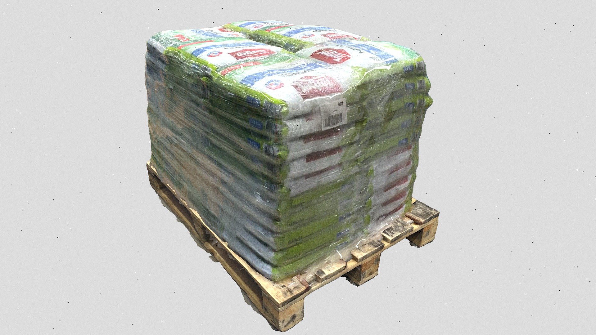 3D Scan of 10kg Fertilizer bags. The pallet is pretty messy, i know. Sorry :/ I'll update it whenever I'll make a better pallet model 3d model