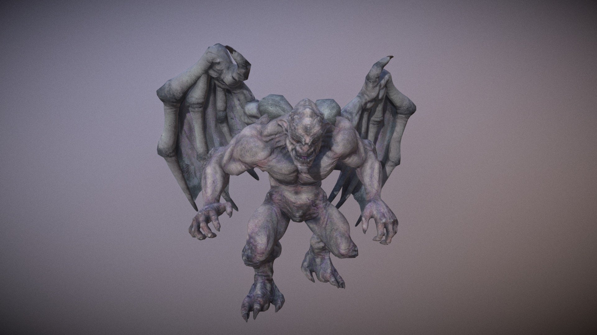 Learn more about Gargoyle Pack PBR at InfinityPBR.com.

Gargoyle Pack PBR is a muscular creature with a large wing span. Able to turn from stone or metal or marble into a flesh and blood-loving enemy or powerful player character. He features a ton of animations and the ability to create new animations using Animation Layers. Comes with magic spell particles.

Package Features




Texture Customization

Mesh Morphing

Sound Effects

Custom Music

Concept Art

Substance Painter source files

Substance Designer graph

If you purchase this package, please message me so I can get you access to all the extra downloads and the latest versions.



 - Gargoyle Pack PBR - Buy Royalty Free 3D model by Infinity PBR (@infinitypbr) 3d model