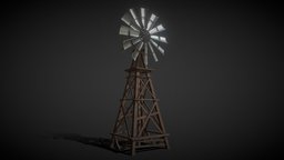 WindMill wind, enviroment, windmill, substancepainter, maya