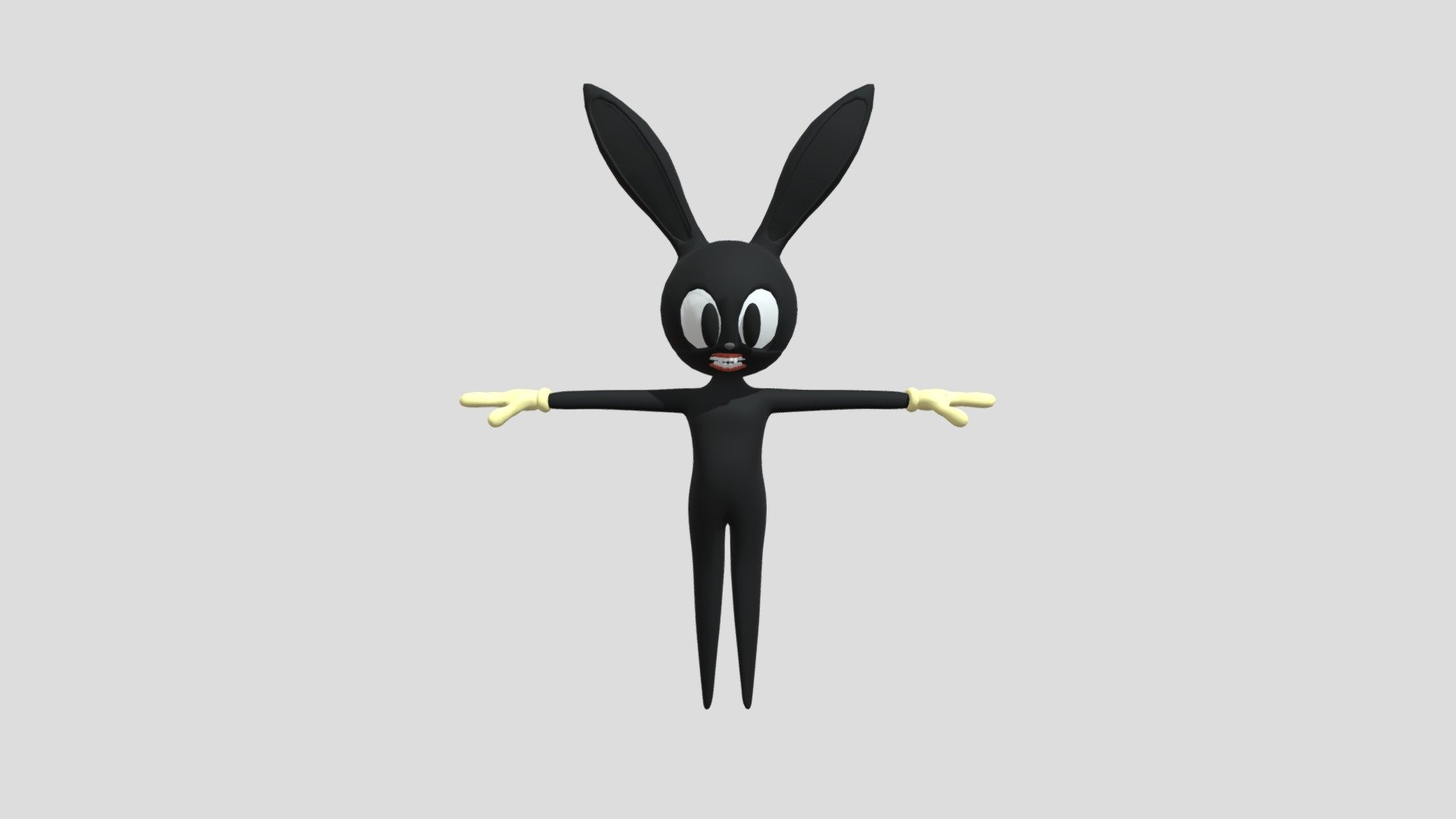 Don'r Forget to give credit to This model if you use it - Cartoon Rabbit FBX - Download Free 3D model by Justinrf Thrill (@JustinrfThrill) 3d model