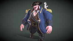 PIRATE captain, pirates-of-the-caribbean, stylizedmodel, pirate-style, pirate, stylized, pirates, stylizedpiratetable
