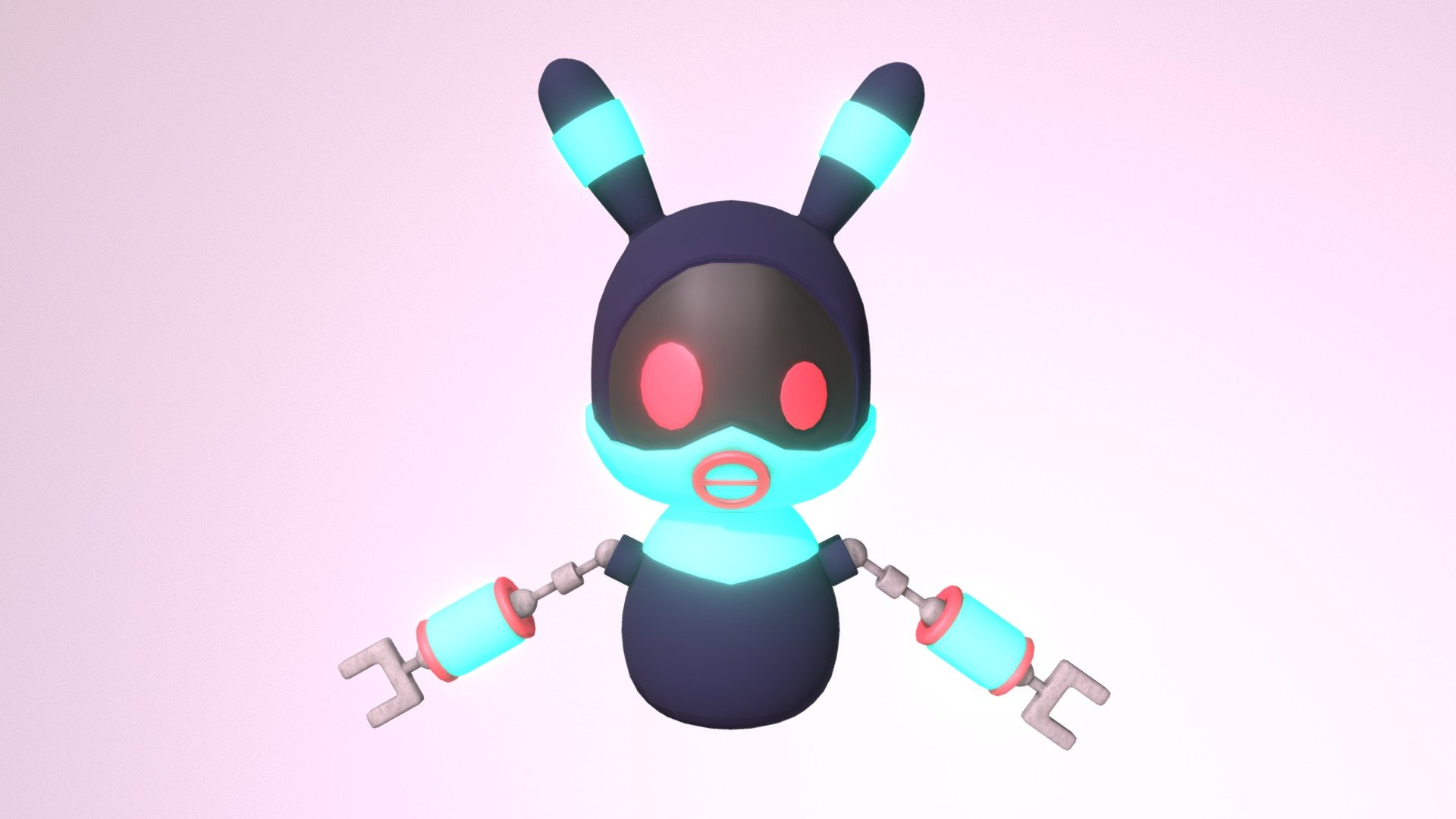 Robot Bunny Idle1 - 3D model by Sara Wong (@whatswongwithme) 3d model