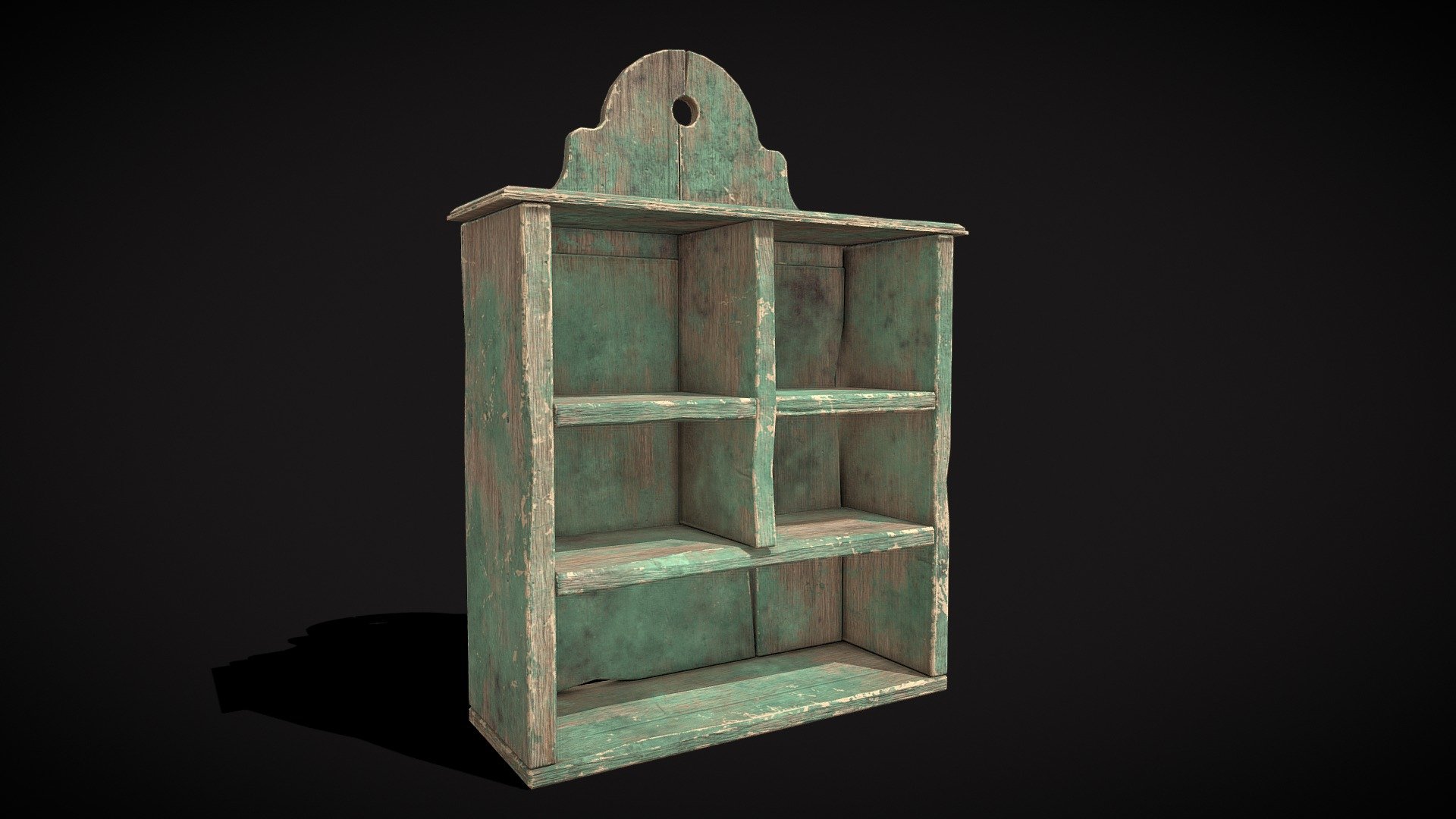 Rustic Green Painted Wood Shelf
VR / AR / Low-poly
PBR Approved
Geometry Polygon mesh
Polygons 2,730
Vertices 2,654
Textures 4K PNG - Rustic Green Painted Wood Shelf - Buy Royalty Free 3D model by GetDeadEntertainment 3d model