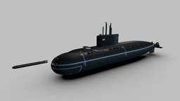 Kilo Class Submarine class, corvette, indonesia, torpedo, frigate, destroyer, kilo, kri, u-boat, sketchup, 3d, sketchfab, submarine, tni-al, kapal-selam