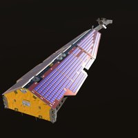Swarm spacecraft, esa, blender3d, space