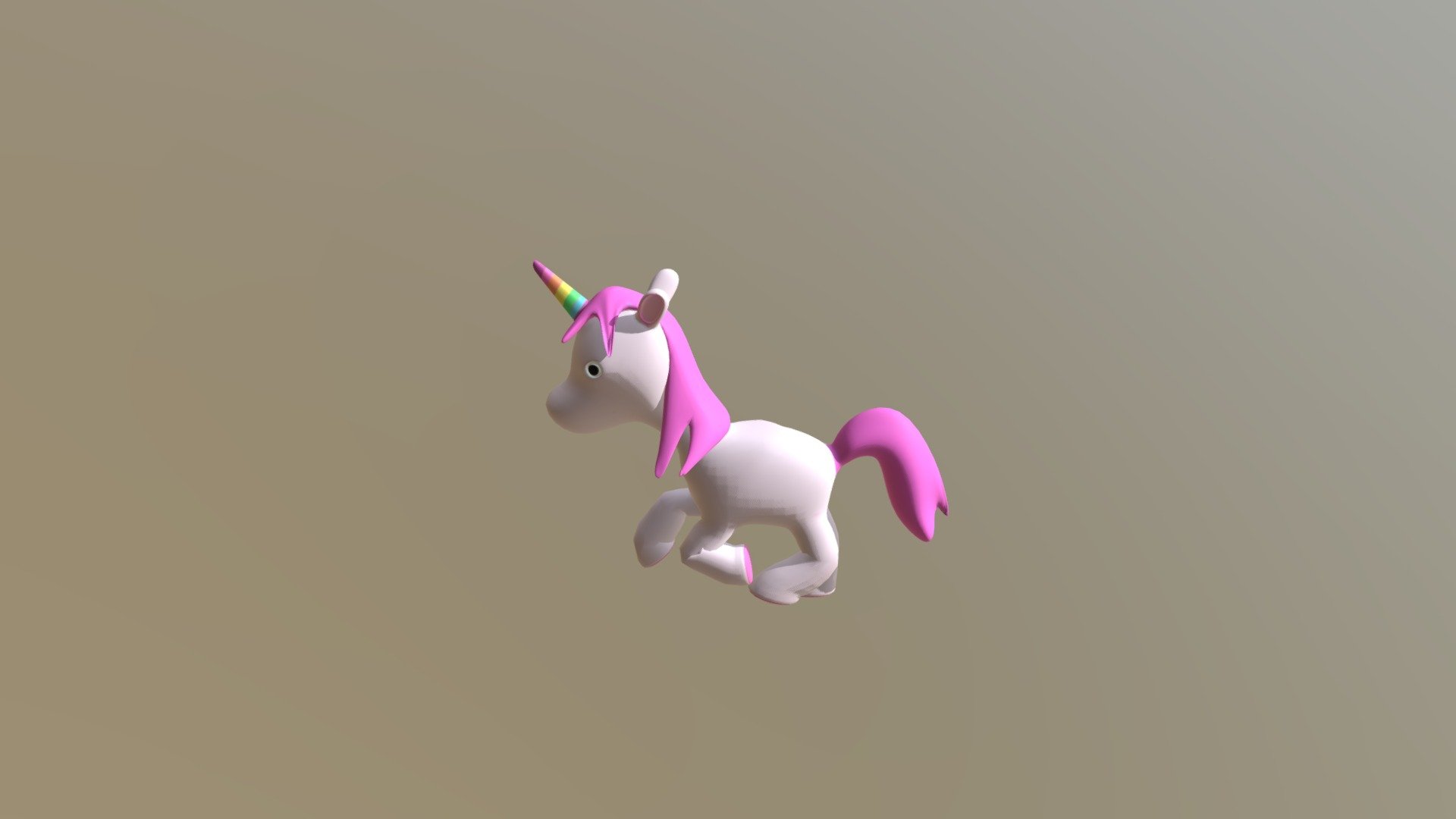 First attempt on a basic run animation 3d model