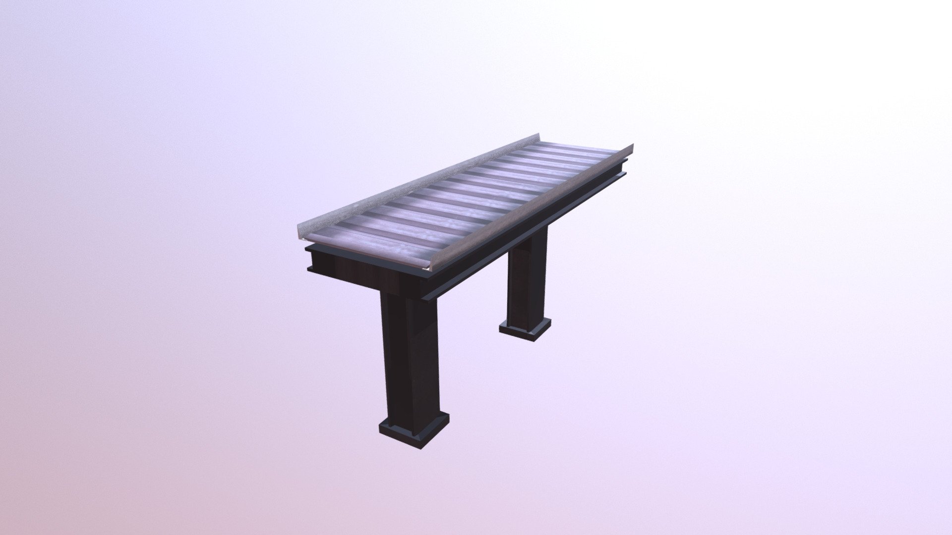 Conveyor Belt Piece - 3D model by KatiePlackett 3d model