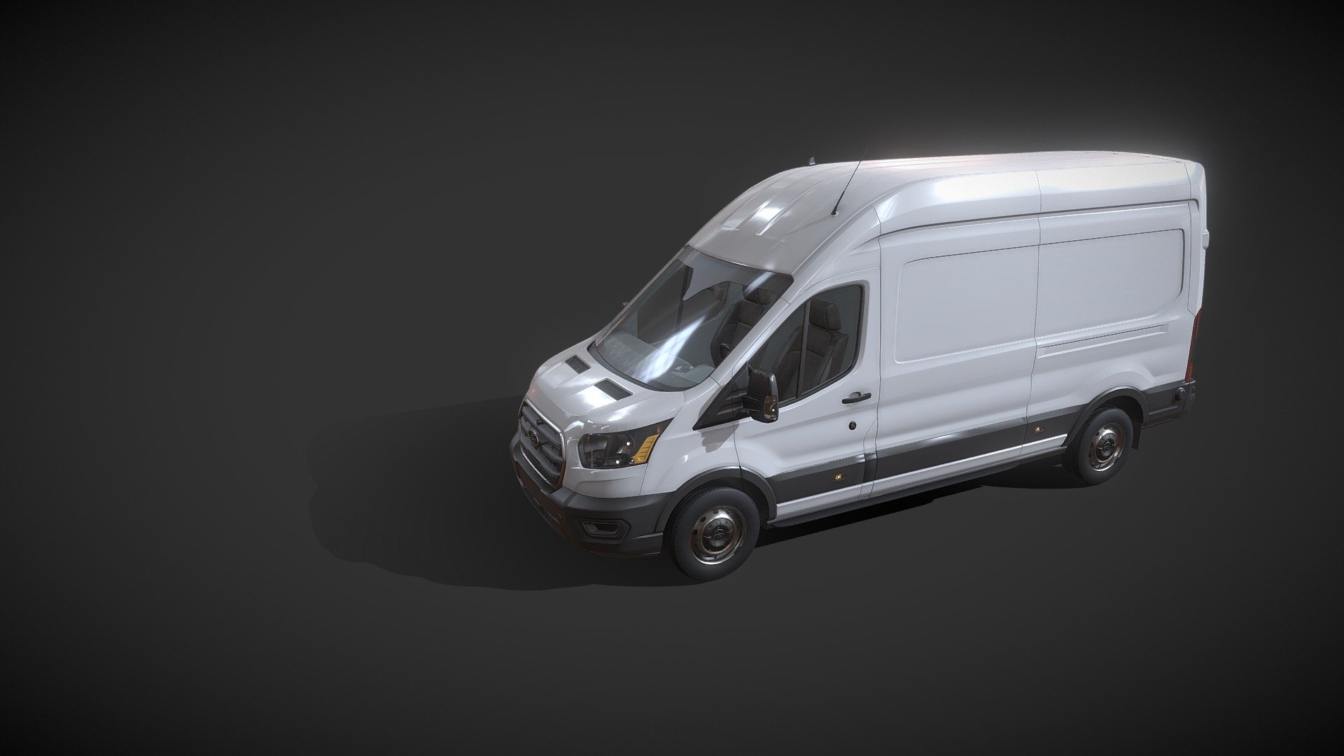 Ford Transit Cargo high detailed 3D model Modeled with Maya, Textured with Substance Painter, Rendered with Blender. Thank you for buying this product. We look forward to continuously dealing with you 3d model