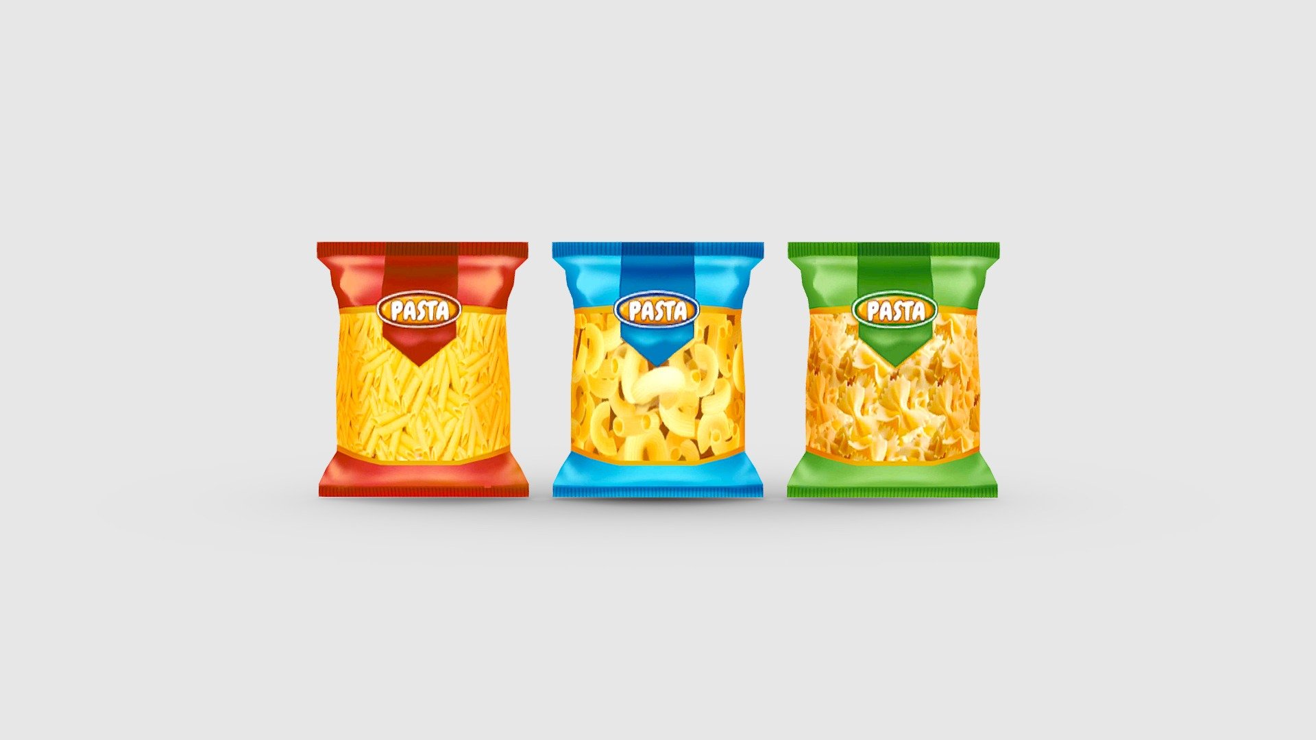 Cartoon Snacks - potato chips - pasta - Cartoon Snacks - potato chips - pasta - Buy Royalty Free 3D model by ler_cartoon (@lerrrrr) 3d model